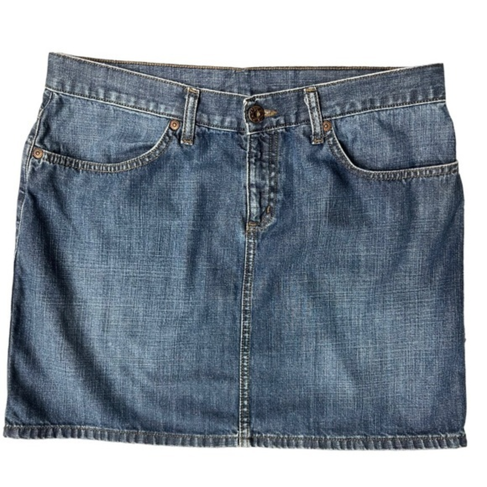 Mavi Christy Classic Denim Jeans Mini Skirt Size L Retro Y2K Medium Wash